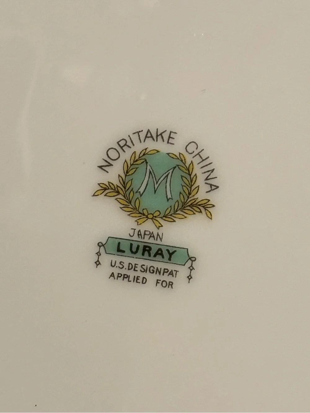 Vintage Noritake Luray 6.25” Bread Butter Plate Floral Turquoise Gold Japan